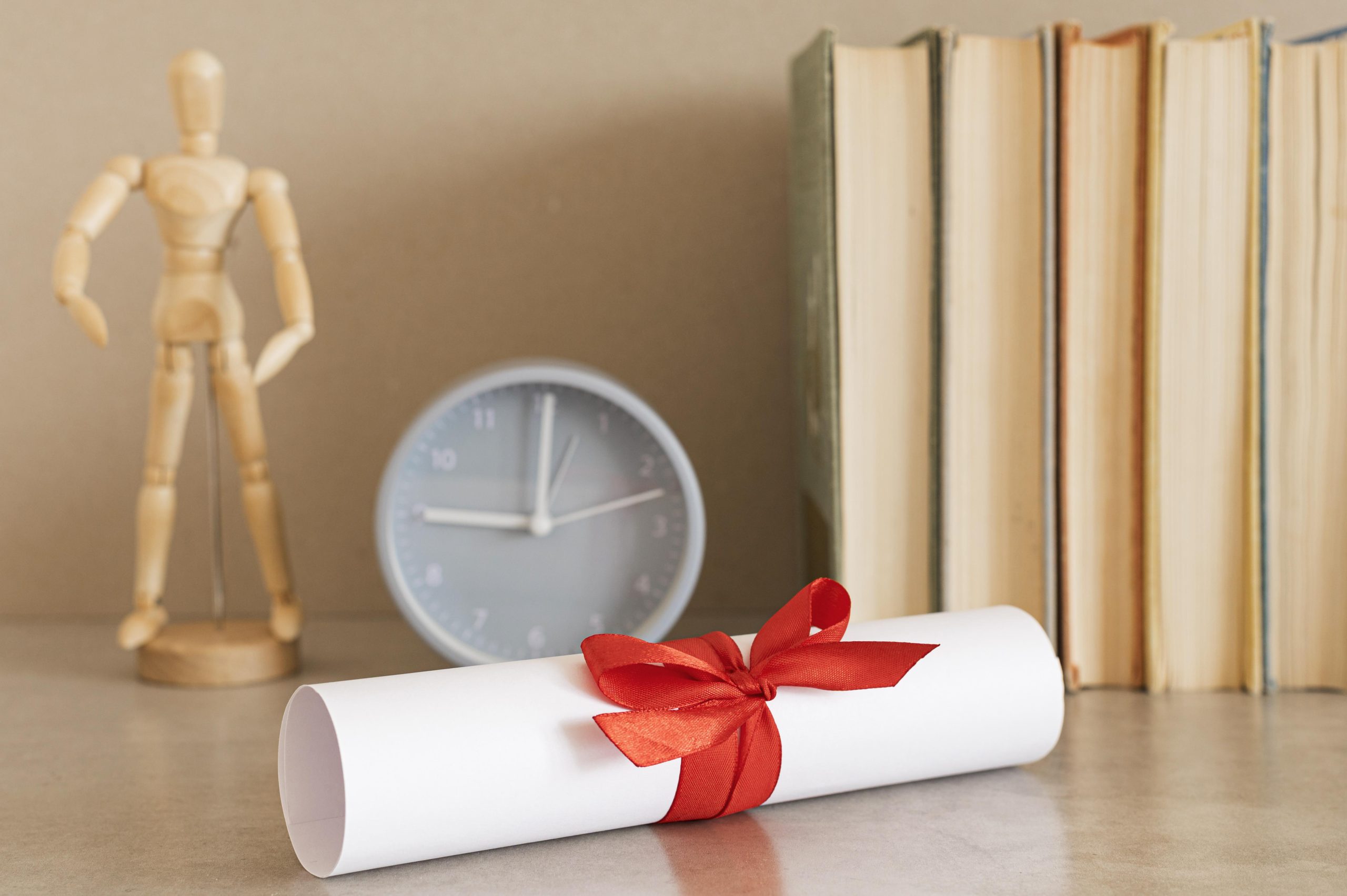 education-diploma-certificate-with-clock